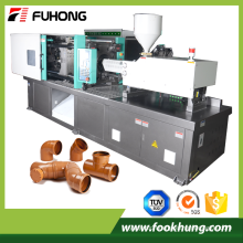 China supplier Ningbo fuhong full automatic 268ton 2680kn tee fitting injection molding machine